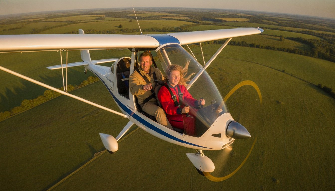Microlight Gift Voucher UK: The Ultimate Flying Lesson Gift in Wiltshire